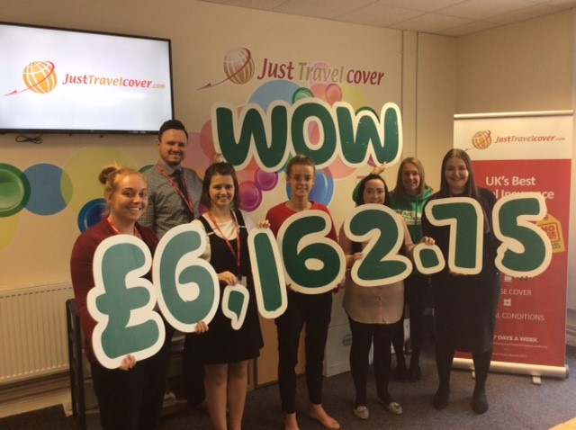 Just Travel Cover raises more than £6,000 for cancer charity